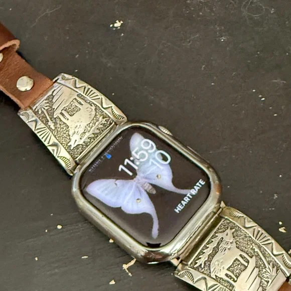 APPLE WATCHBAND/Sterling Moose Native American - Picture 7 of 7